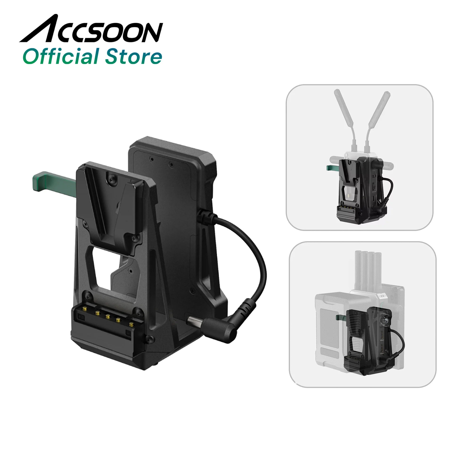 V Mount Battery - Adaptador V-Lock Accsoon para bateria V-Lock