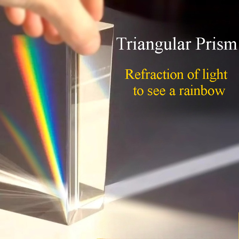 Photography Lighting Triangle - 1PC Prisma Triangular Arco-Íris de Cristal