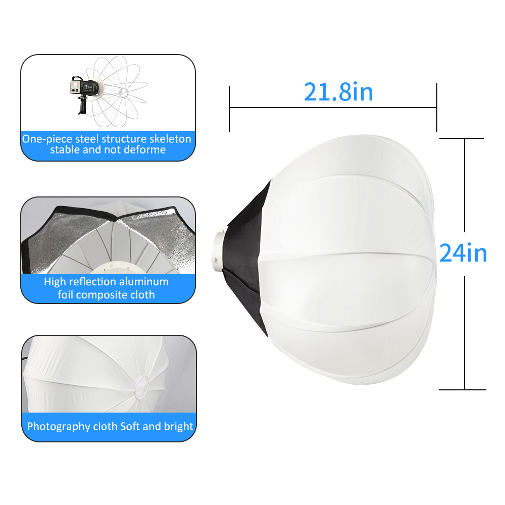 Globe Modifier Round - Softbox Globo de 65cm com Montagem