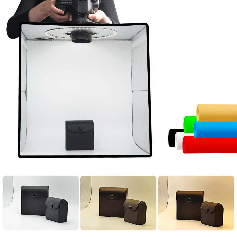 Photography Lighting Set Up - Lightdow regulável caixa de fotos led
