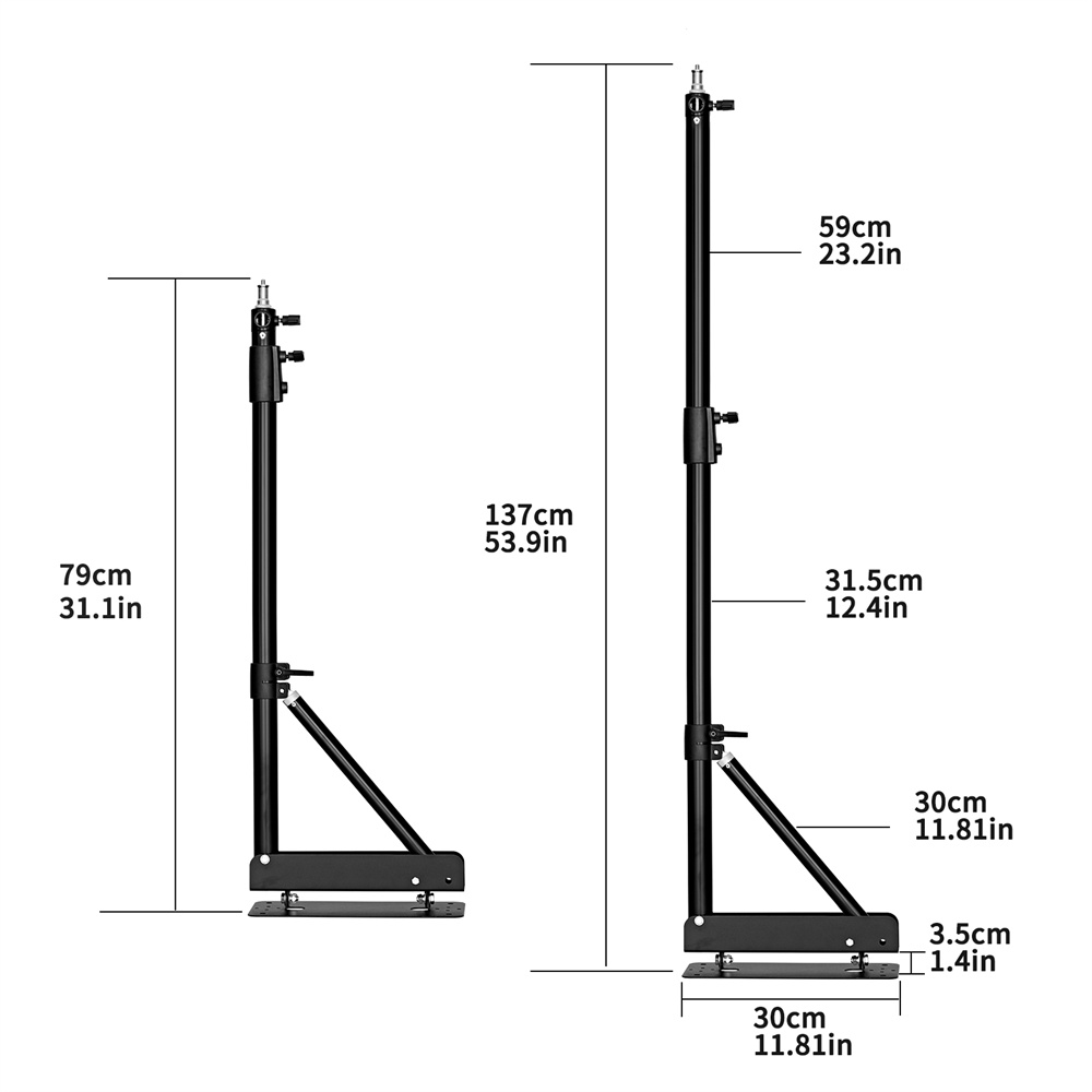 100/135/ 170cm montagem na par - Photography Lighting Triangle avaliação e preço