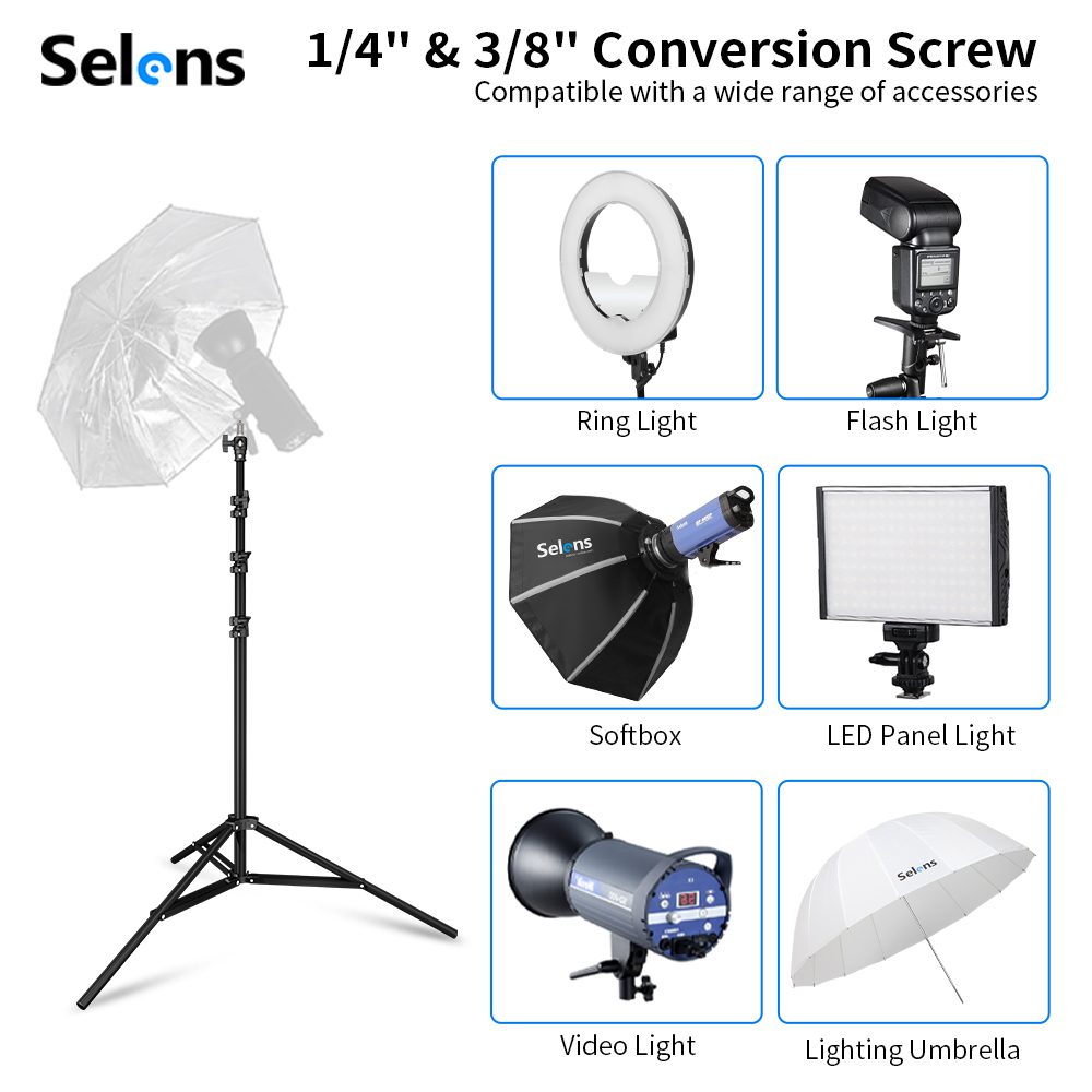 Tripé de Iluminação Selens 2.2 - Photography Lighting Mount avaliação e preço