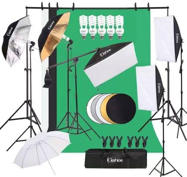 Kit de iluminação fotográfica, - Photography Lighting And Backdrop Kits avaliação e preço