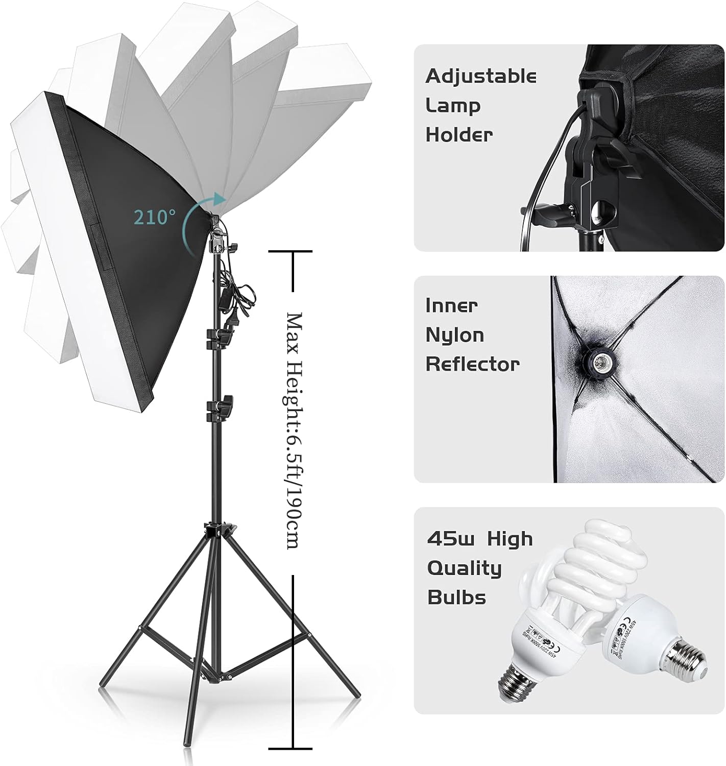 Kit de iluminação fotográfica, - Photography Lighting And Backdrop Kits avaliação e preço