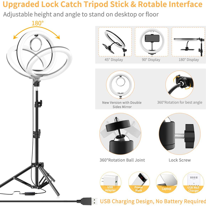 Luz de vídeo 16/26/33cm, anel  - Photography Lighting Set Up avaliação e preço