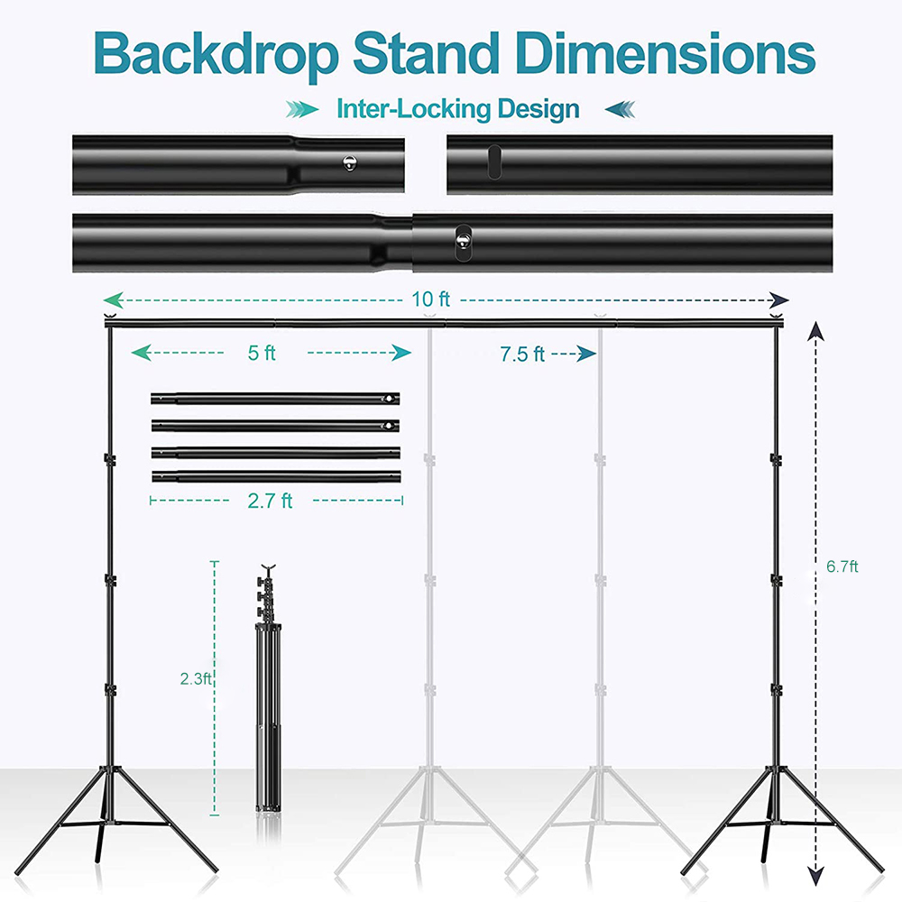 Conjunto econômico de equipame - Photography Lighting And Backdrop Kits avaliação e preço