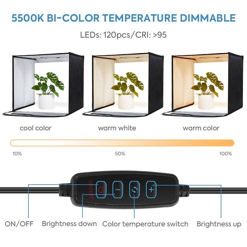 Caixa de luz dobrável para est - Photography Lighting Kit avaliação e preço
