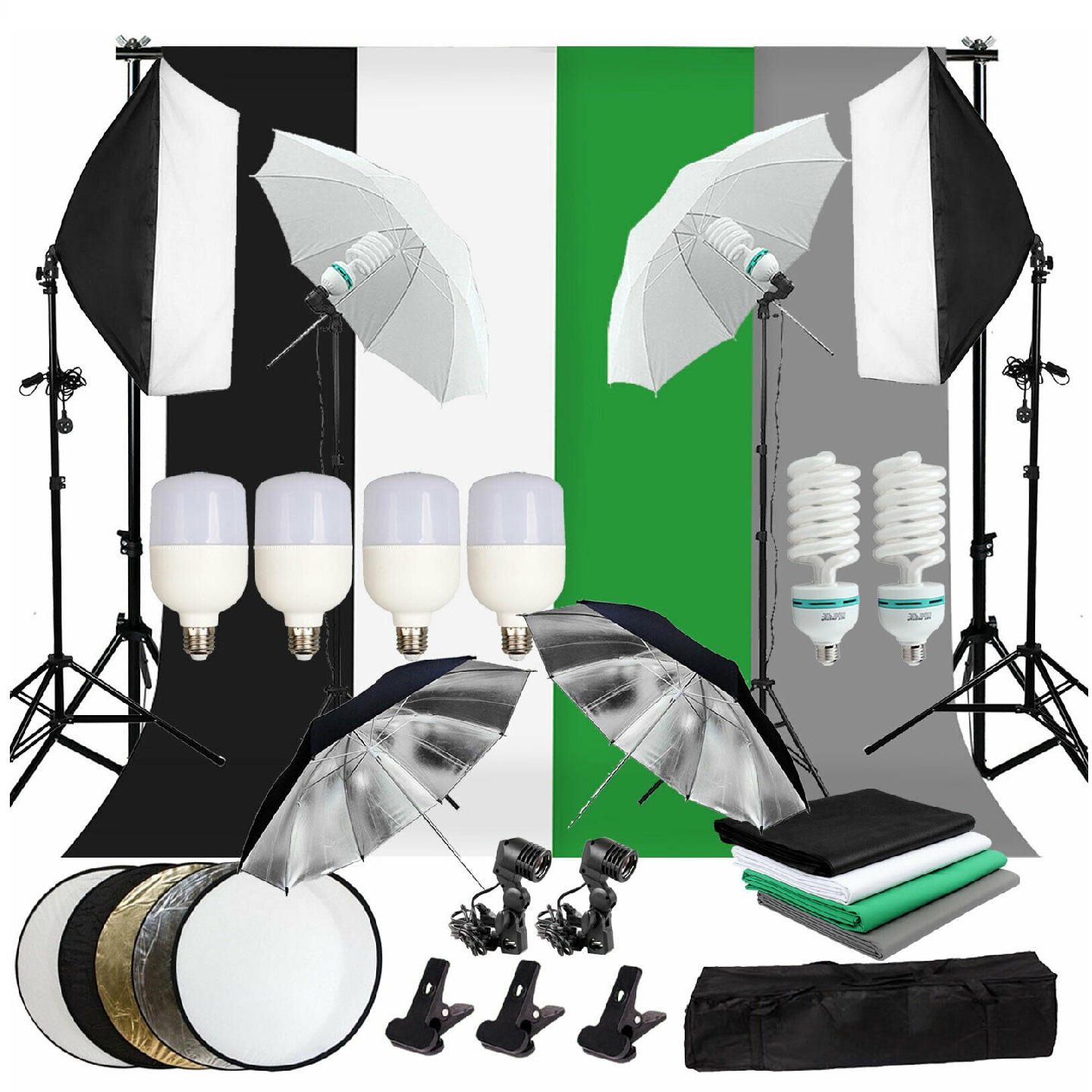 Kit Completo de Fotografia Gol - Photography Lighting And Backdrop Kits avaliação e preço
