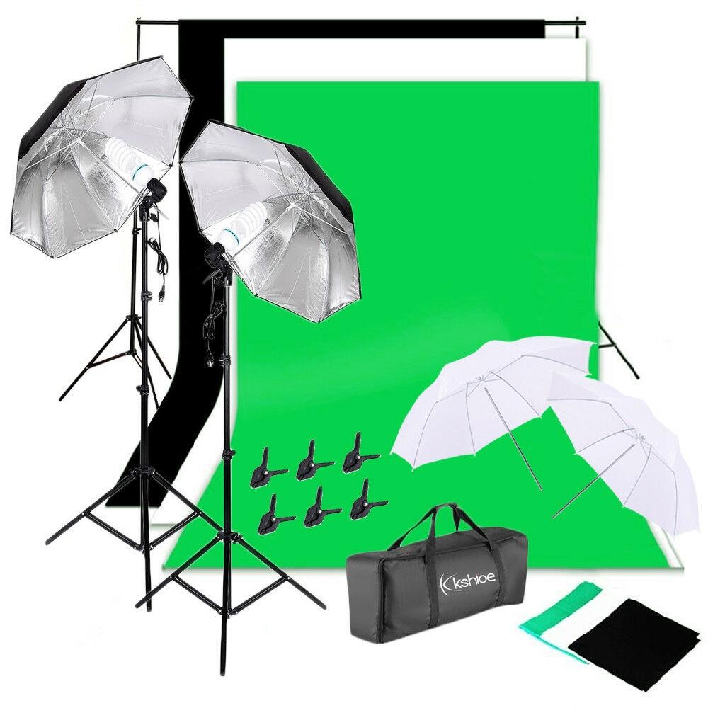 Kit de Iluminação para Estúdio - Photography Lighting And Backdrop Kits avaliação e preço