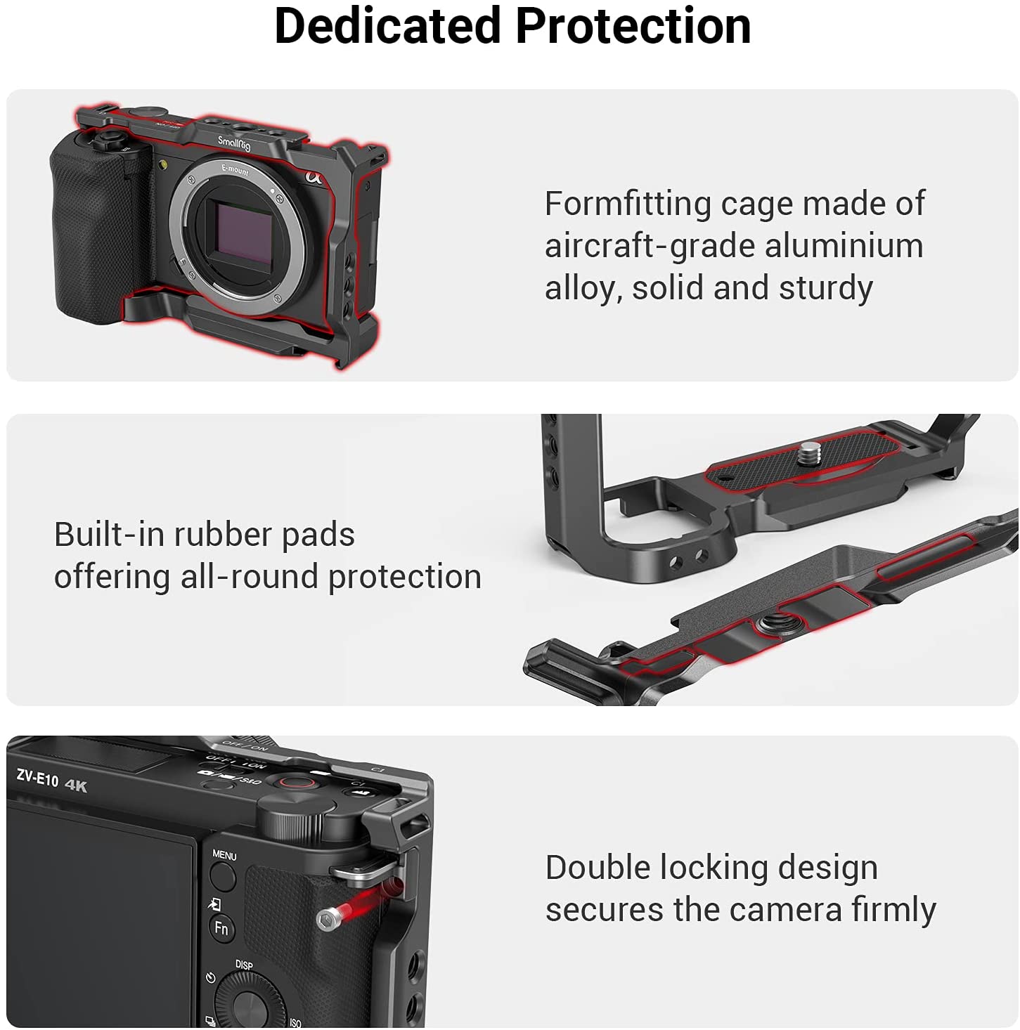SmallRig Camera Cage com alça  - Sony Camera A6400 avaliação e preço